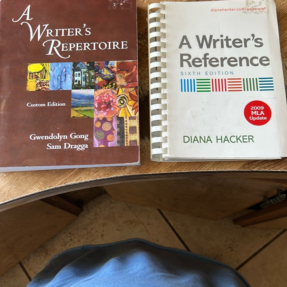 Two Writers Resource Books “A Writer's Repertoire” & “A Writers Reference”